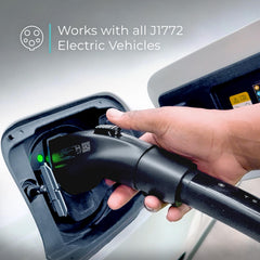 Lectron adapter in use connected to a charger for on the go charging