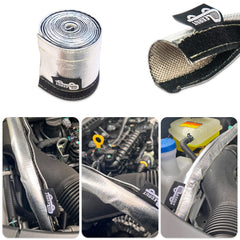 LEDAUT aluminized sleeving provides high heat resistance for automotive and industrial uses.