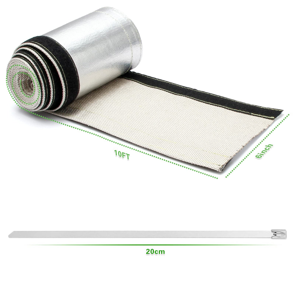 Close-up of LEDAUT aluminized outer face showing durable heat resistance.