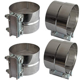 LEDAUT exhaust band clamp seals 5in OD to 5in ID pipes for reliable muffler connections.