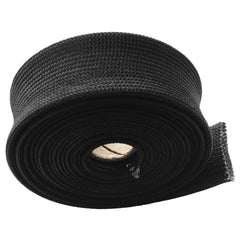 LEDAUT sleeve in black exhaust shield on engine bay components