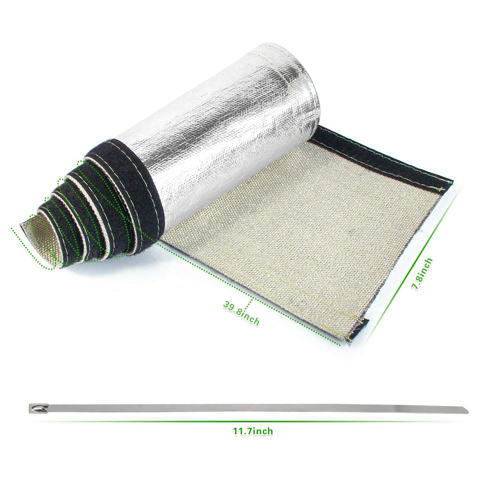 Close up of LEDAUT heat shield sleeve material for heat resistance