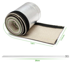 LEDAUT sleeve edge with hook-and-loop closure for easy install
