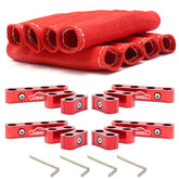 LEDAUT red spark plug boot heat shield protects boots during high heat
