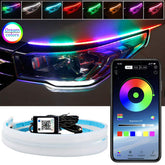 LEDCARE Dreamcolor DRL strip creates a dynamic color chase for night visibility