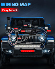 LEDKITO complete off-road lights kit box with all components