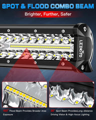 LEDKITO off-road wiring harness demonstrates quick waterproof connection for reliable power.