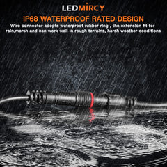LEDMIRCY packaging showing six extension cables