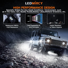 LEDMIRCY PC lens reinforcement protects against impact for longer service life.