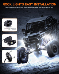 LED Mircy R1 rock light waterproof build withstands mud, rain, and harsh environments.