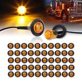 LedVillage 2nd-gen 3/4in amber marker light for clear trailer visibility.