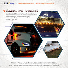 LedVillage 5-year warranty marker light ensures long-term reliability.
