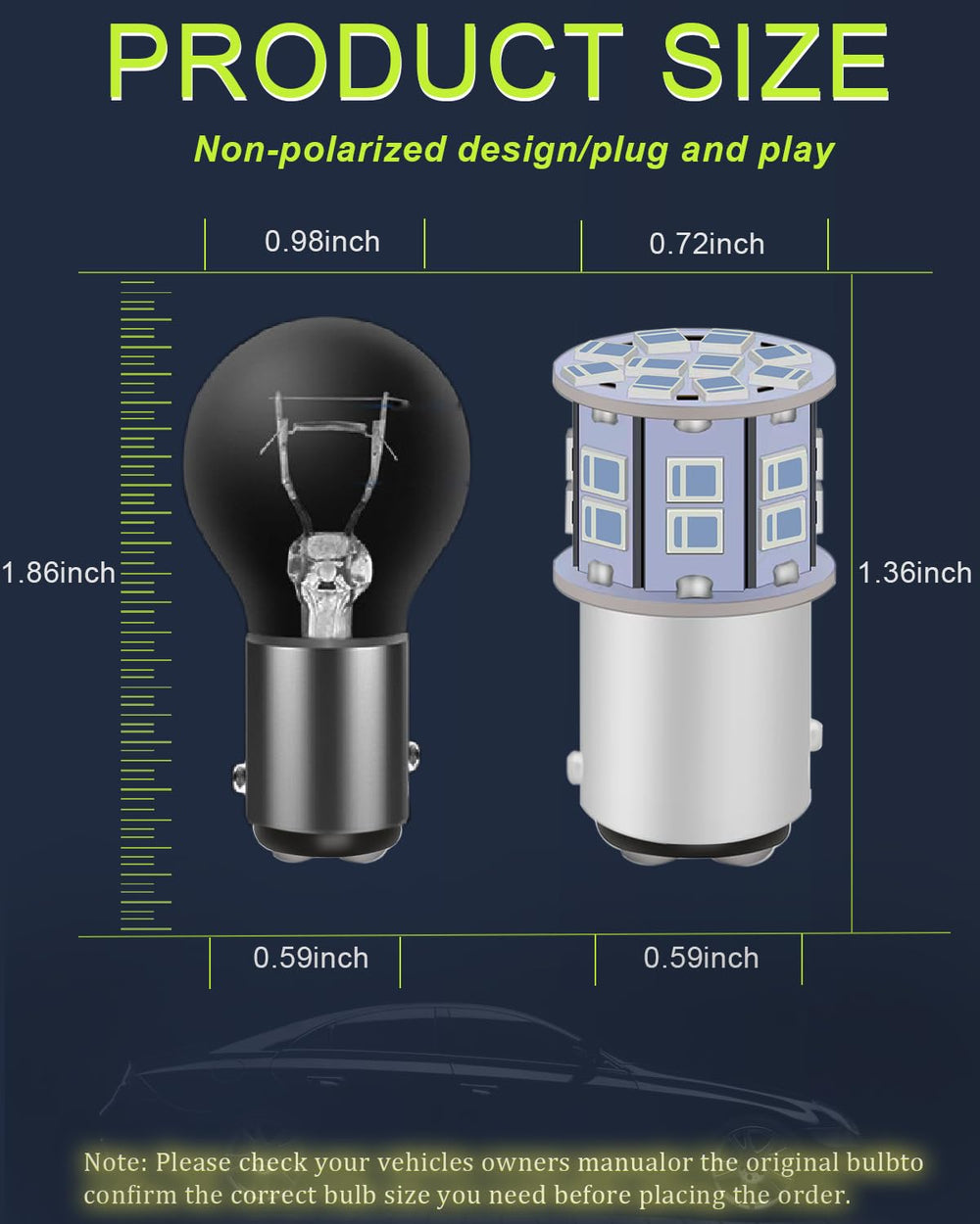 LEDYOTRY BAY15D compatible LED bulb ready for installation