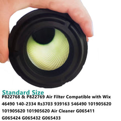 Leezhen air filter fitment test demonstrates secure housing for Donaldson P822768/P822769.