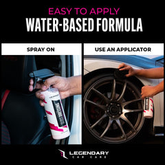 Legendary Gloss Dressing interior dressing creates a clean, non-greasy interior shine.