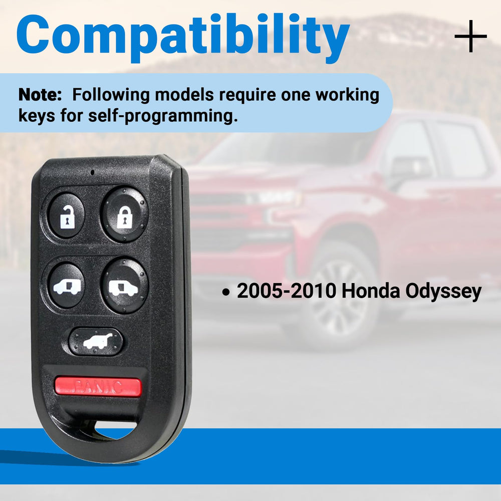 Lehicriar Odyssey remote fob six-button design with DIY programming
