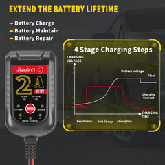 LEICESTERCN battery charger pulse repair feature reviving weak batteries