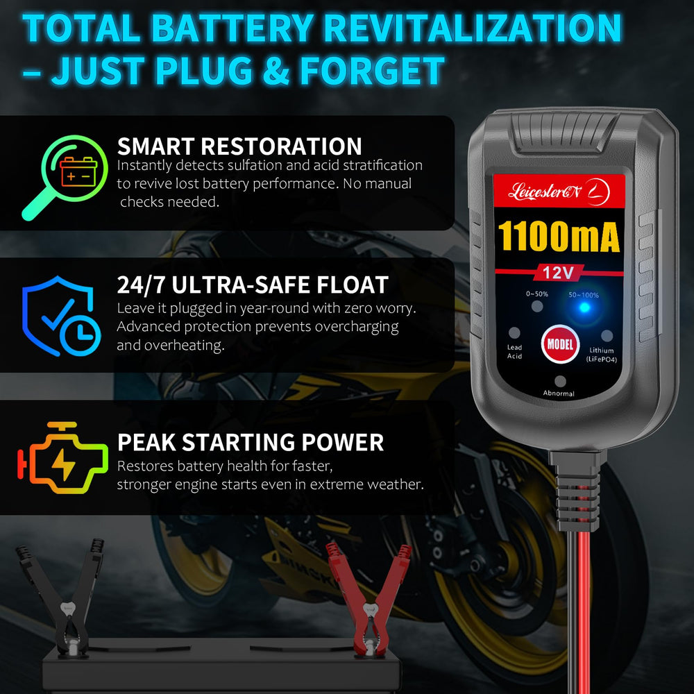 LEICESTERCN force-start recovery mode revives a dormant battery.