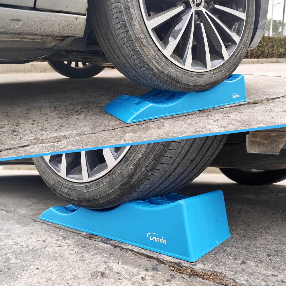 LEIDGG Universal-Fit Ramps work with campervans, caravans, RVs, cars.