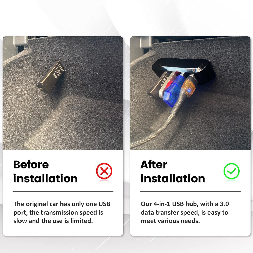 Leikaendi 4-in-1 glove box hub keeps four devices powered.