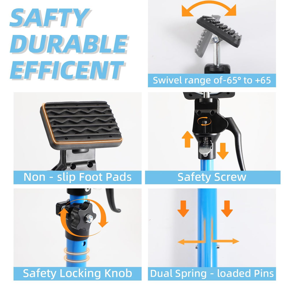 Leikius aluminum-handle cargo bar offers a lightweight, durable grip for easy adjustment.