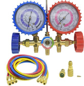 LEIMO KPARTS AC diagnostic manifold gauge set for precise refrigerant charging on home and auto systems.