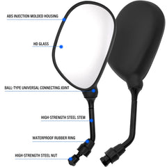 LEIMO KPARTS mirror provides wide vision to spot traffic early