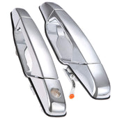 LEIMO KPARTS exterior door handle front driver chrome close-up for a seamless replacement