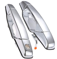 LEIMO KPARTS exterior door handle front driver chrome close-up for a seamless replacement