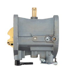 Kawasaki engine area with LEIMO KPARTS replacement carburetor installed.