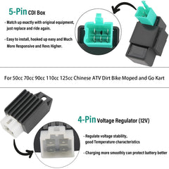 Rectifier and voltage regulator component securing clean ATV power
