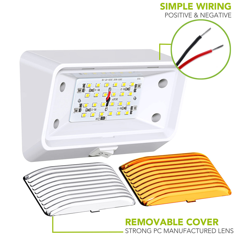 Leisure LED 12V DC RV light designed for 12 volt systems on the road