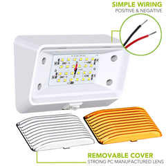 Leisure LED 12V DC RV light designed for 12 volt systems on the road