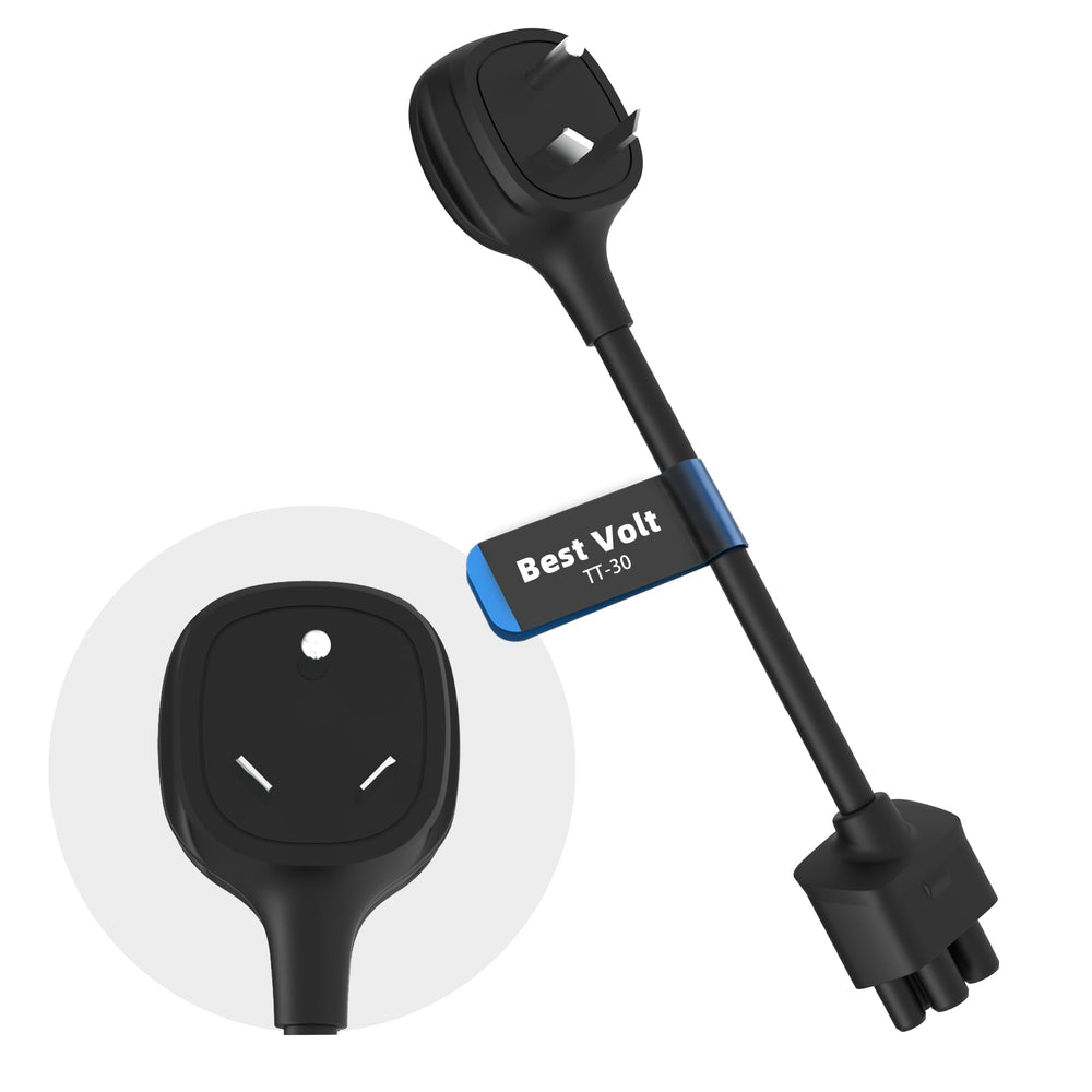 Leisure Stay TT-30 adapter connects Tesla Gen 2 to RV pedestals for campground charging