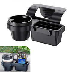 lekiliky car window storage cup holder mounted on the door frame for quick access.