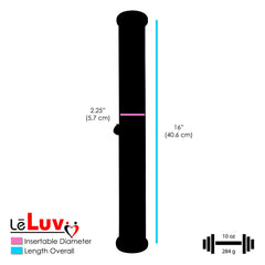 LeLuv Ultima Black Vacuum Pump padded grips enhance control during use.
