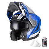LEM Modular helmet with fiberglass shell offers feather-light touring comfort.