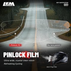 LEM helmet weighs just 1.7kg for comfortable long sessions.