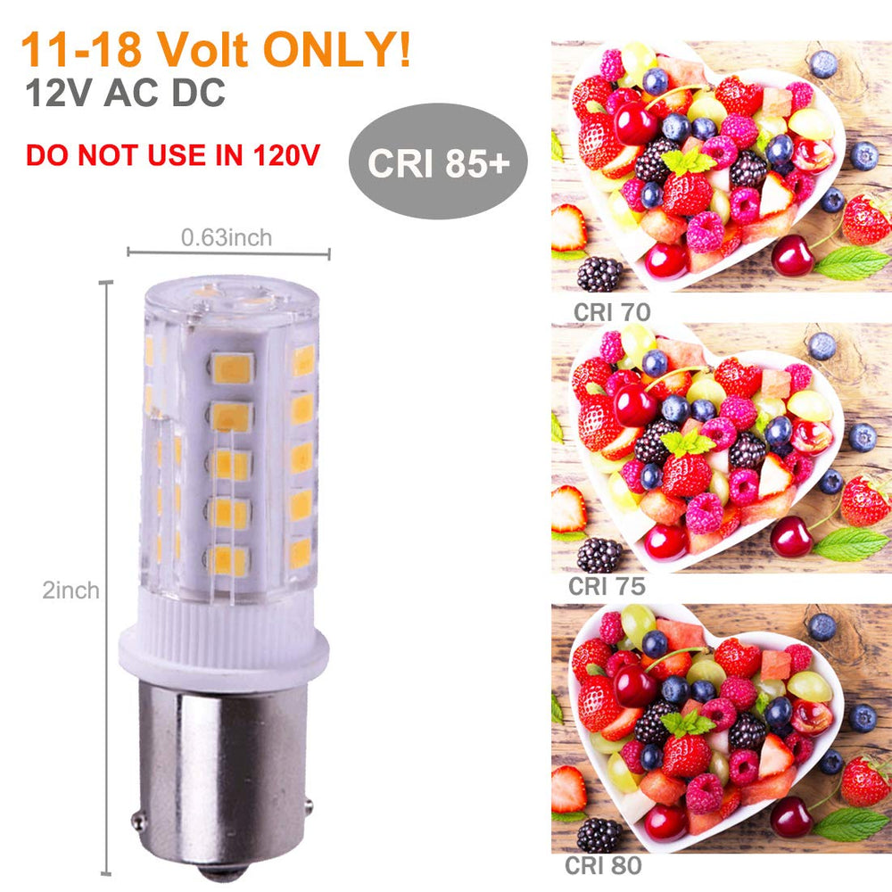 LEMENG BA15S LED bulb emits warm white 2700K light for cozy ambiance