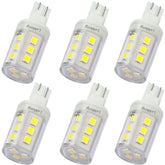 LeMeng 3W T10 wedge LED bulb for RV interiors, bright daylight illumination.