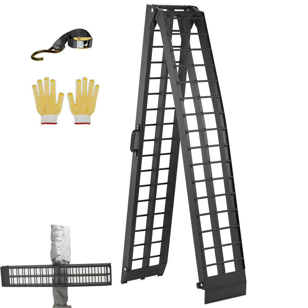 LEMNISCATE 10ft unfolded ramp for easy motorcycle loading and smooth transitions