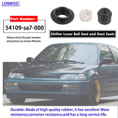 LENMISO Honda Civic manual transmission area with a direct replacement ball seat.