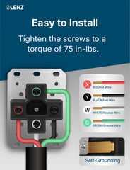 LENZ ED-1450EV in two-gang box demonstrates easy installation