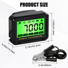 LEOMAUNYX waterproof IP68 rating protects readings in wet environments
