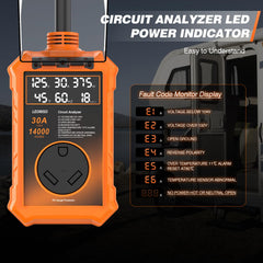 LEORISO RV surge protector automatic voltage shutoff protects against fluctuations