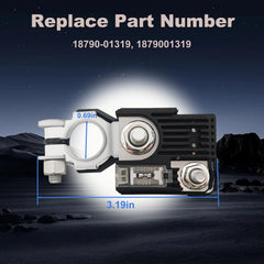 LESHIAUTO 180A fuse with brass terminal and Dacromet coating for low resistance.