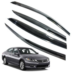 Letingfar rain guards for Honda Accord front-left window deflects rain and wind