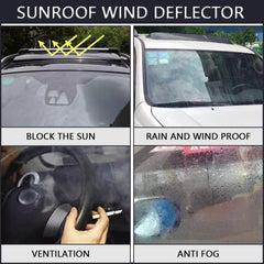 Letingfar tinted sunroof visor enhances look and reduces glare on sunny days.