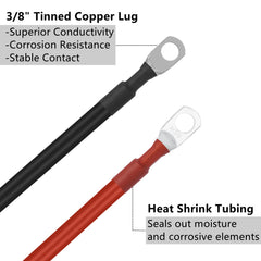 Letivay tinned-copper lug close-up shows durable, corrosion-resistant terminals.
