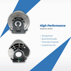 LEUNGOO GF2034 capacitor-included design simplifies installation.